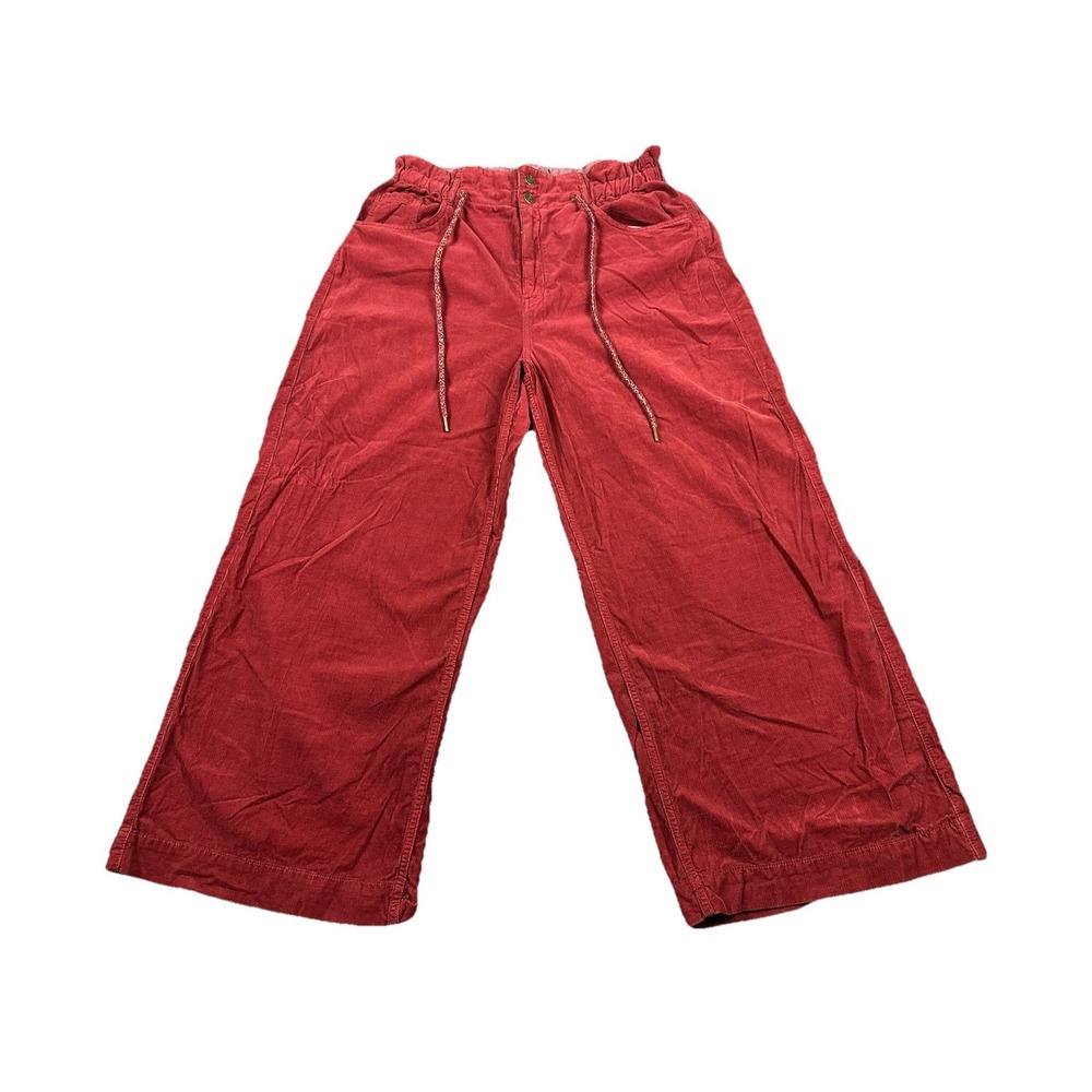 Pilcro The Coastal Wide Leg Corduroy Pants Ladies 32X27 Front Drawstring Baggy